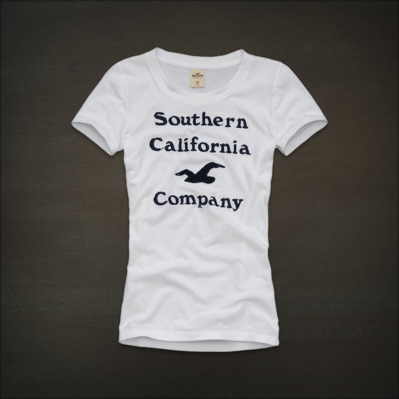 Hollister Mujeres De Cuello Redondo Corto Remera HCO4821
